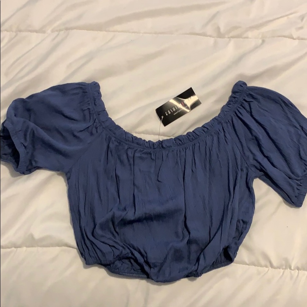 Off the shoulder crop top